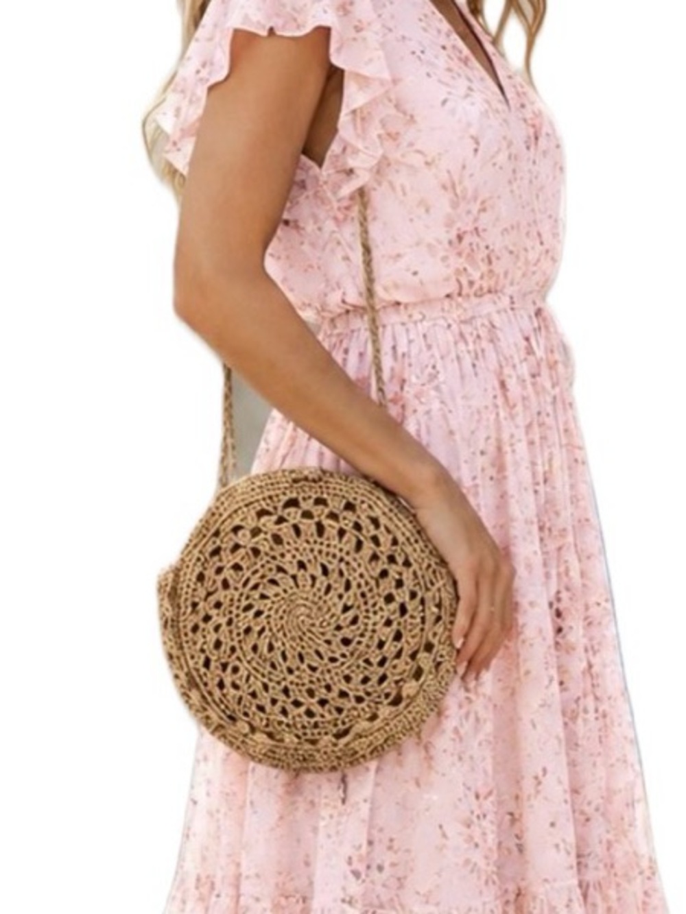 Laura‎ Jones Rattan Woven Purse